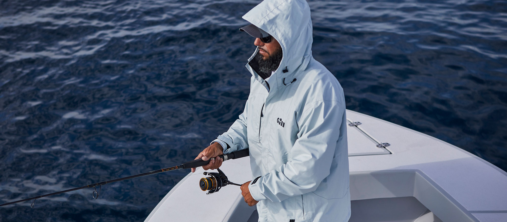 Angler in Aspect Jacket on the water